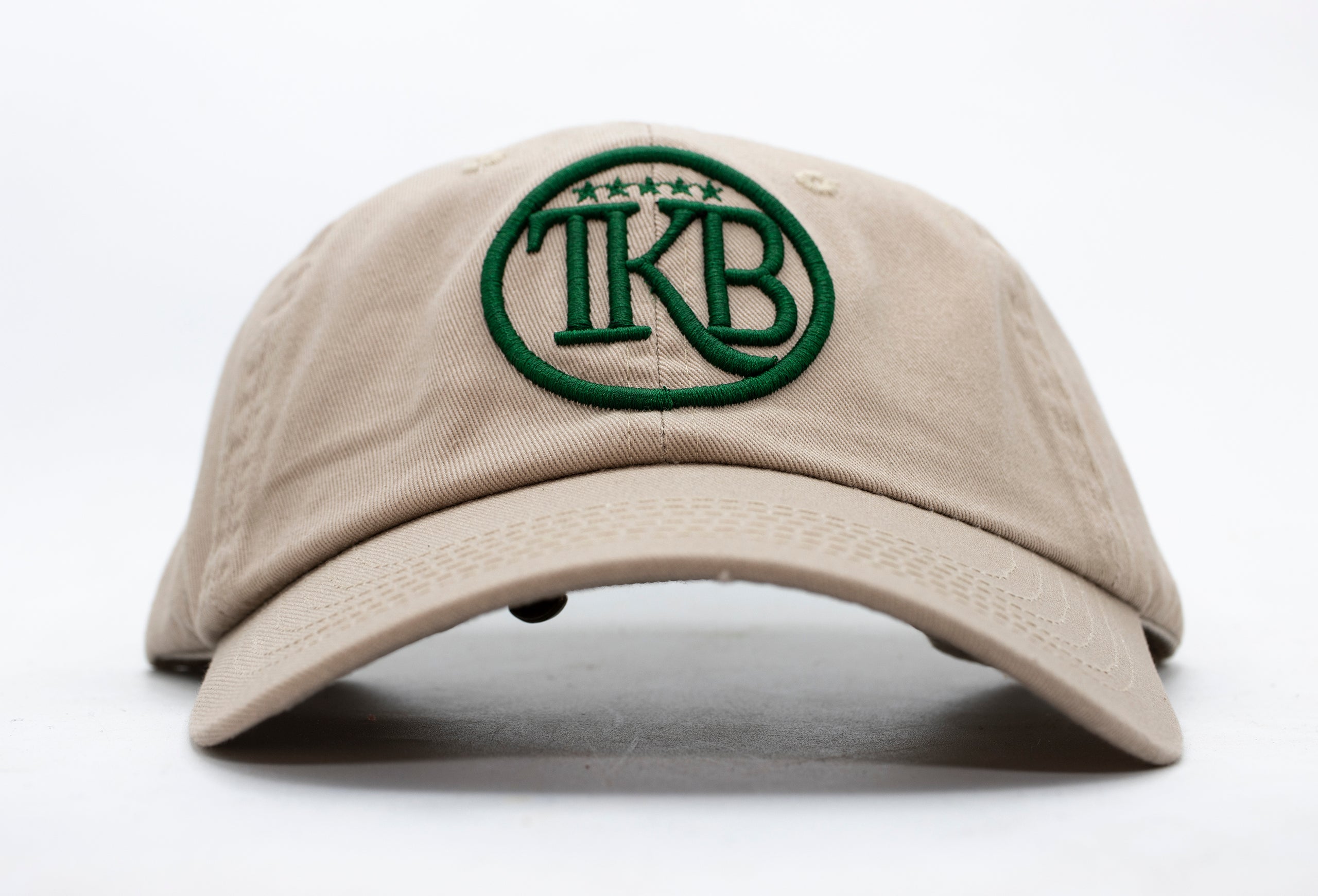 TKB ADJUSTABLE HAT - KHAKI/DARK GREEN | TKB Bakery & Deli